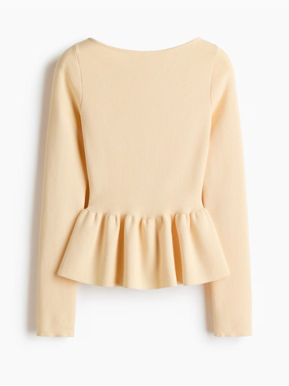 NWT Knit Peplum Top